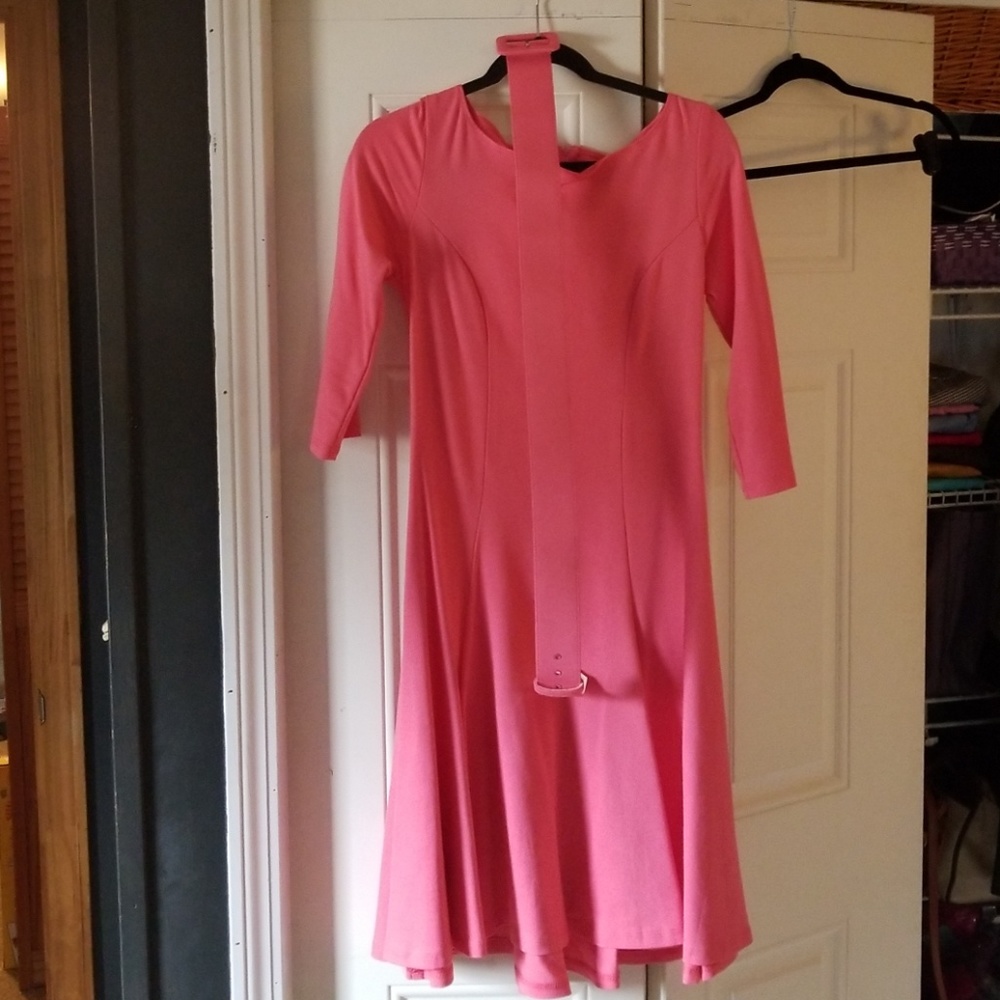 Laure Byrnes Coral Sabrina dress